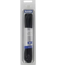 Snørebånd-2GO Elastiske Snørebånd - 80 cm - 1 Par - Sort