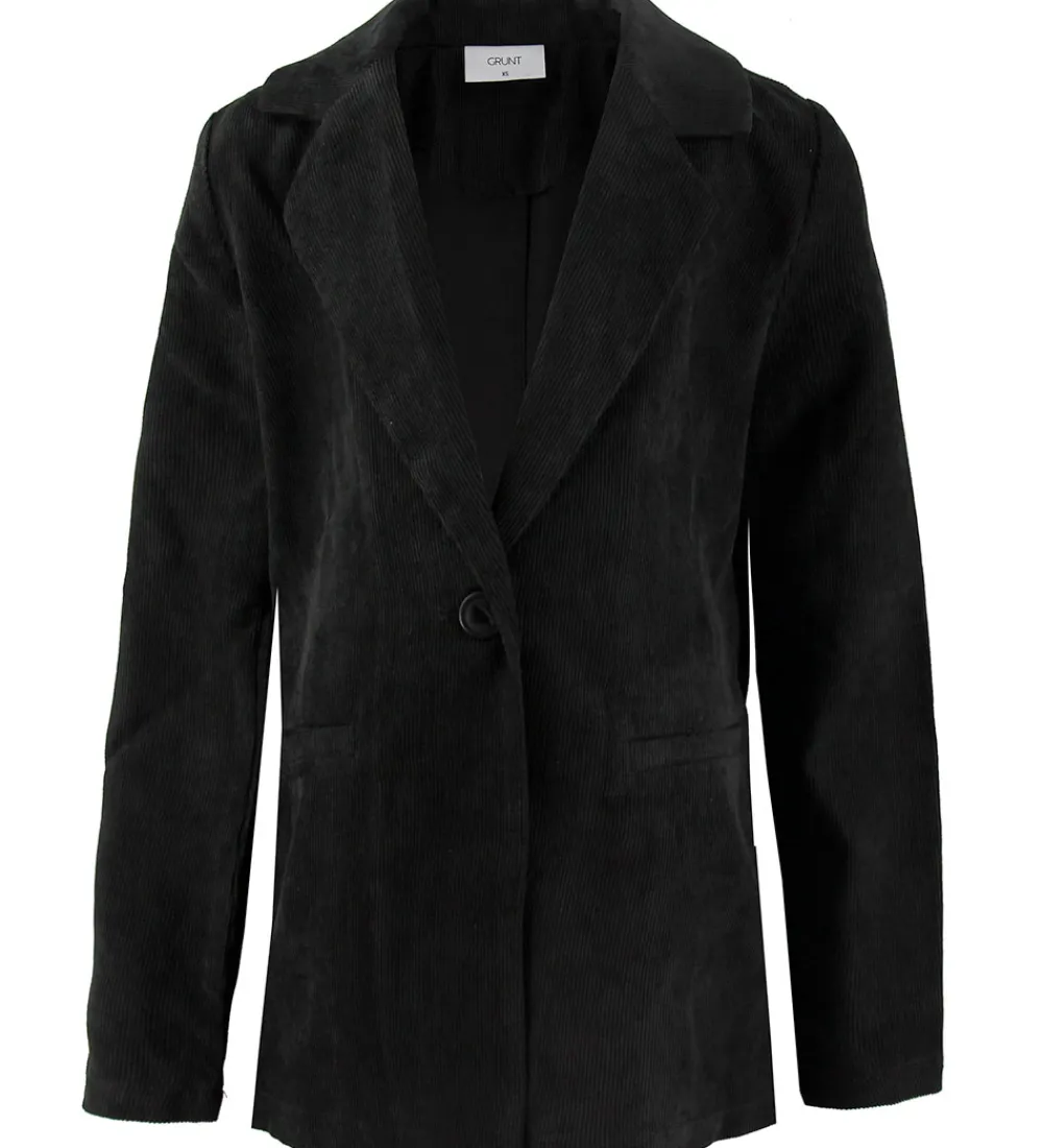 Jakkesæt Og Blazers-Grunt Blazer - Fløjl - Sigga - Sort