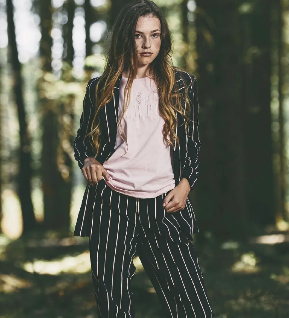 Jakkesæt Og Blazers-Grunt Blazer - Lilly - Navy m. Striber