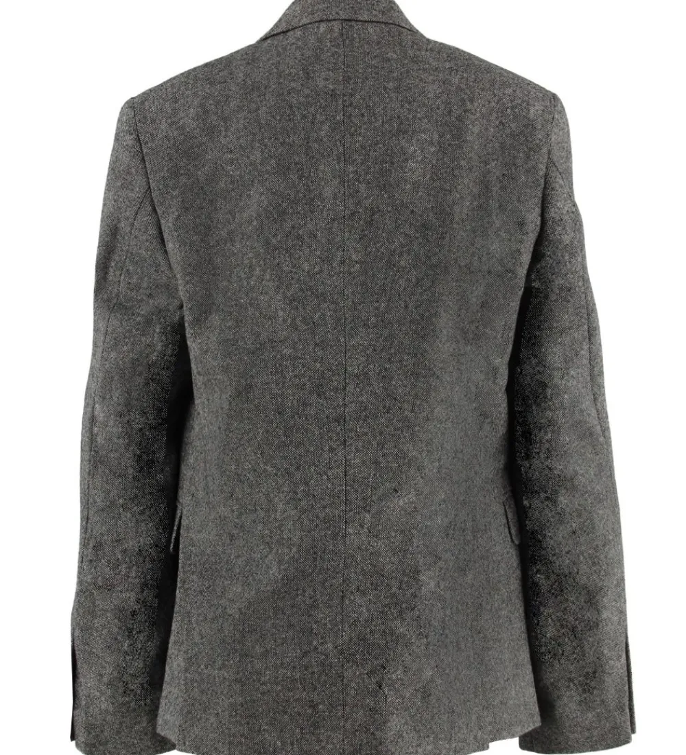 Jakkesæt Og Blazers-Grunt Blazer - Uld/Polyester - Salt & Pepper