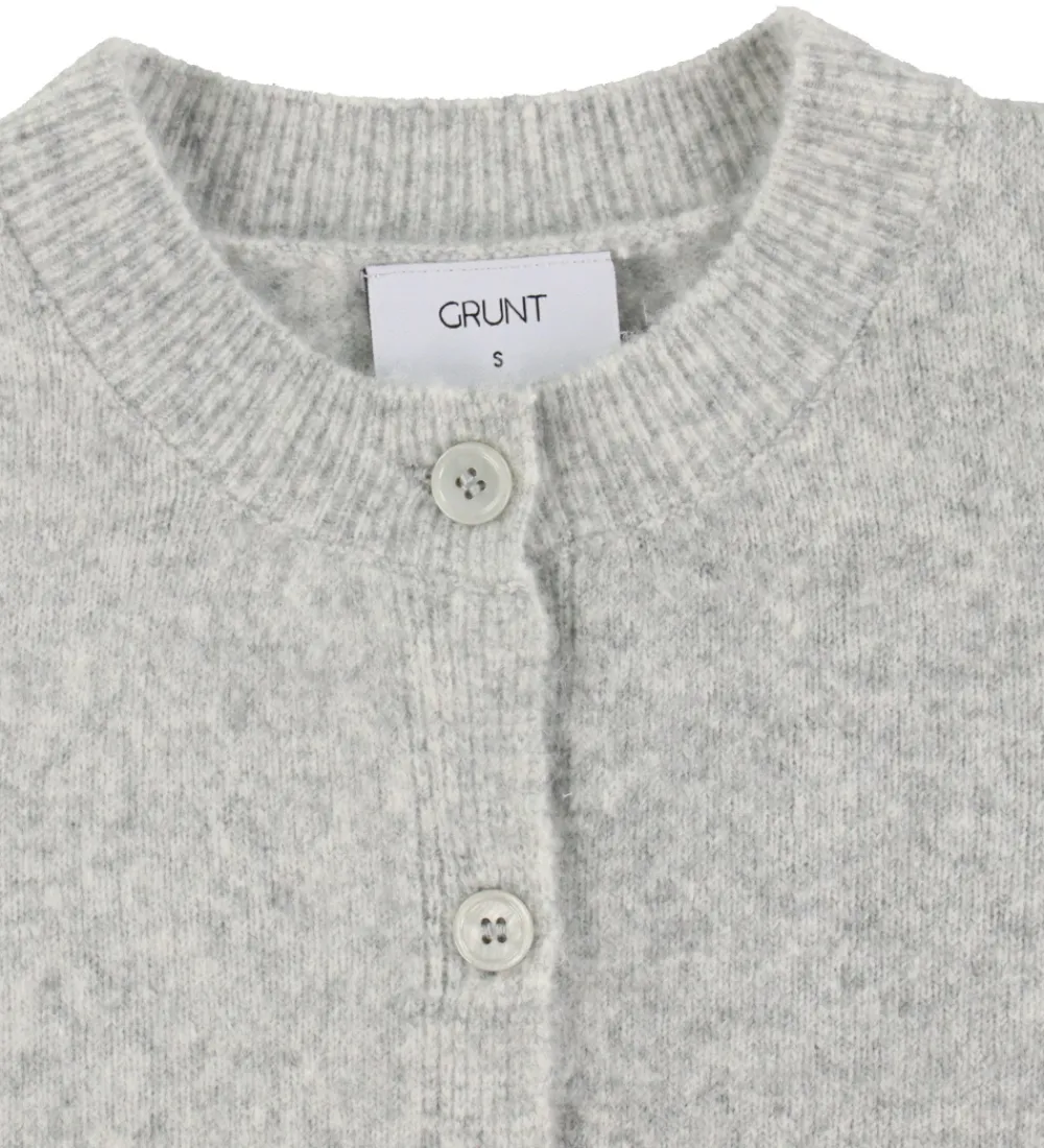 Striktrøjer-Grunt Cardigan - Strik - GrIsa - Grå