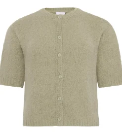 Striktrøjer-Grunt Cardigan - Strik - GrEvissa - Dust Green