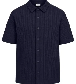 Grunt Konfirmationstøj*Skjorte - Vaflet - GRAlfred - Navy