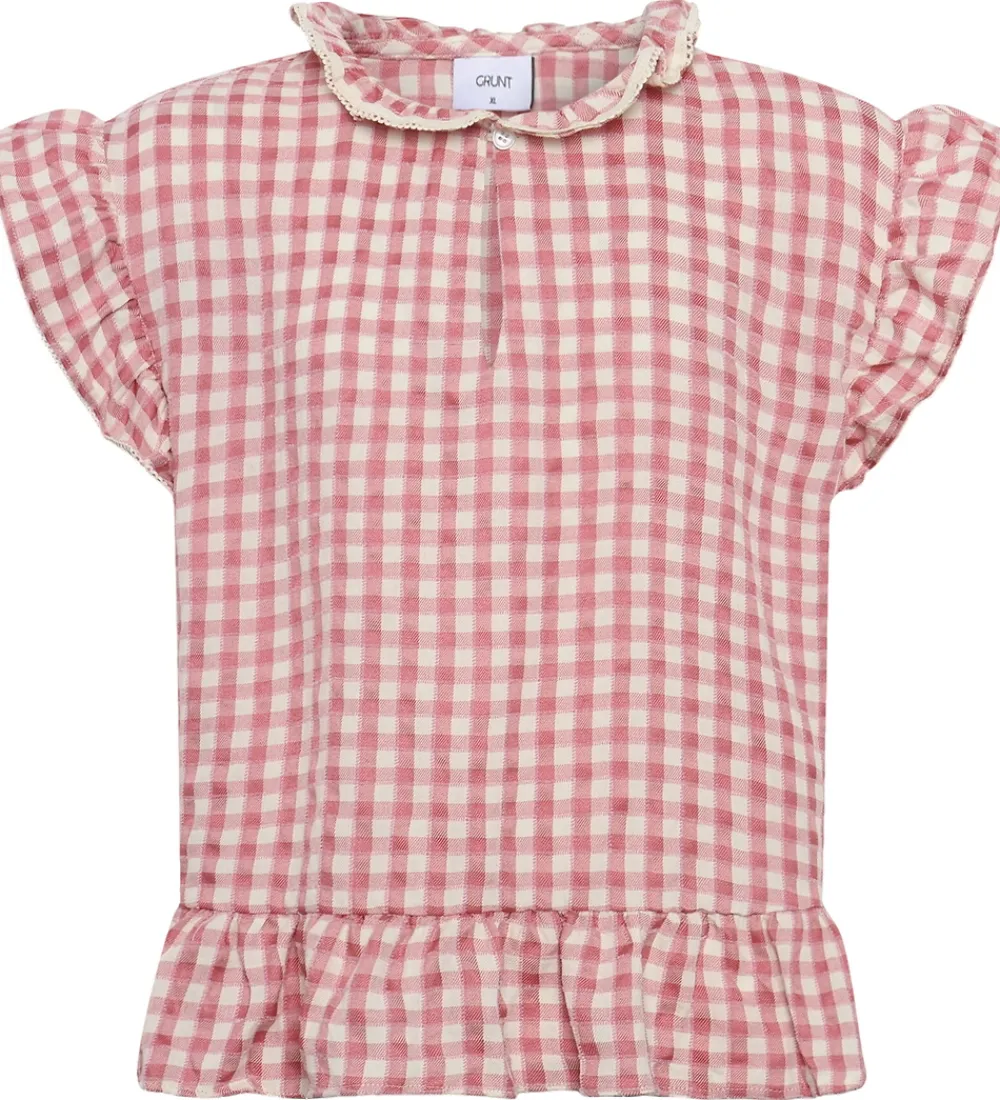 Grunt Toppe*Top - GrArte - Rosa/Hvidternet