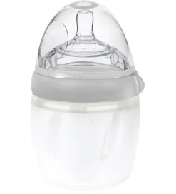 Sutteflasker-Haakaa Sutteflaske - 160 ml - Silikone - Grå