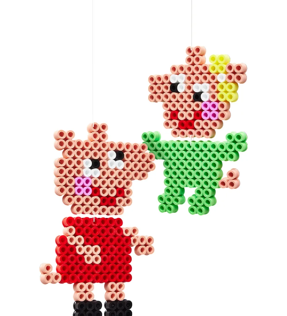Hama Perler*Maxi Perler - Gurli Gris + Lillesøster Evie - 900 Stk.