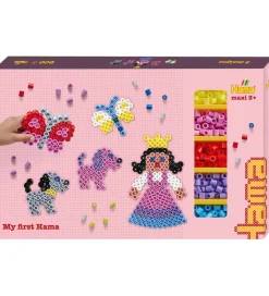 Perler-Hama Maxi Perlesæt - 900 stk. + 3 Plader - Prinsesse