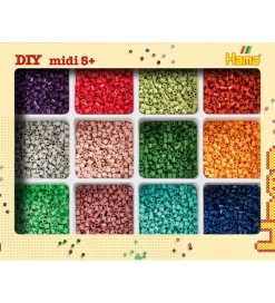 Perler-Hama Midi Perlesæt m. Opbevaring - 9600 stk.