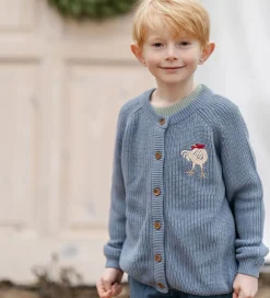 Hanevild Striktrøjer*Cardigan - Strik - Kaj - Blue Blizzard