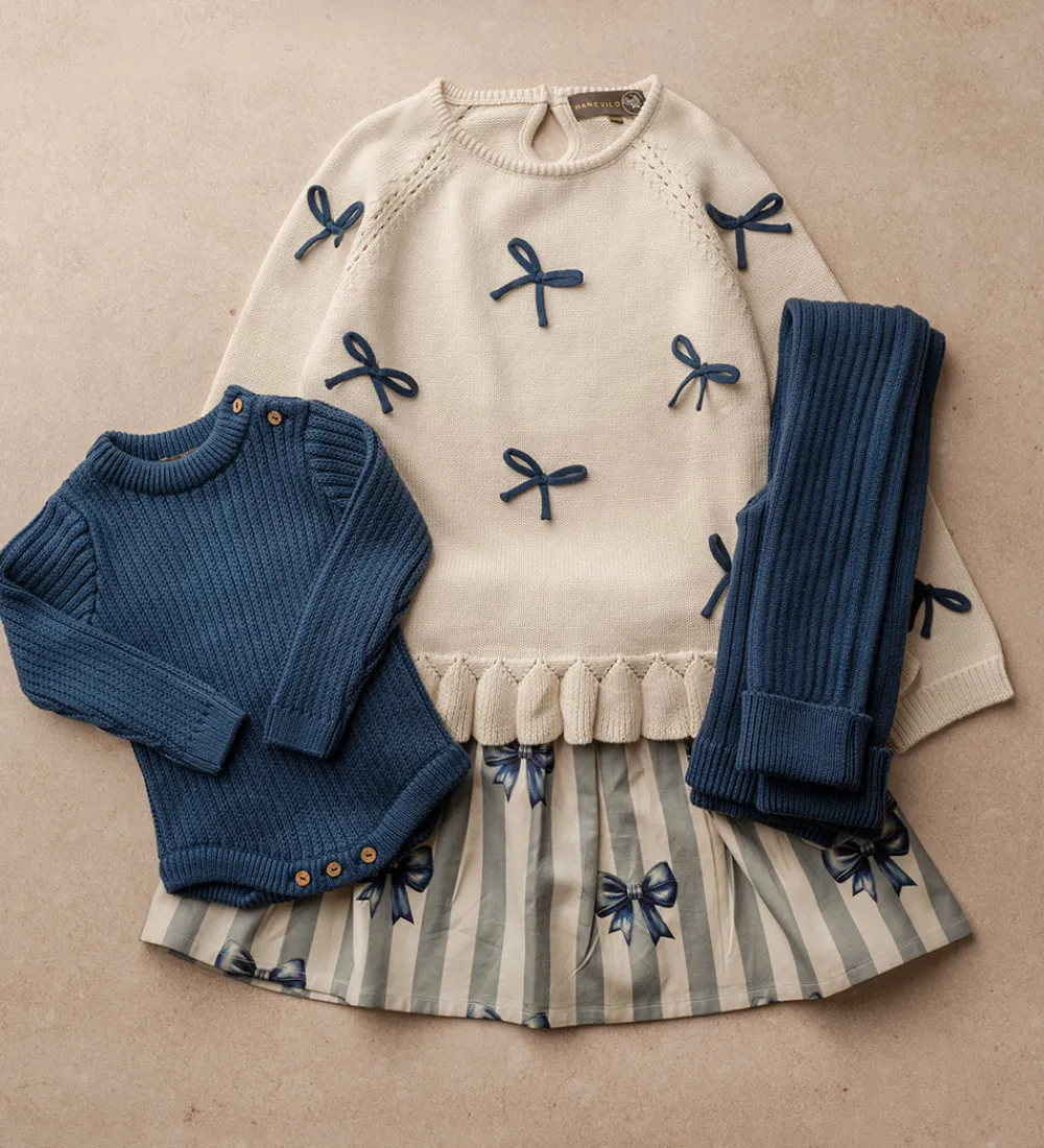 Leggings-Hanevild Leggins - Strik - Lynge - Ensign Blue