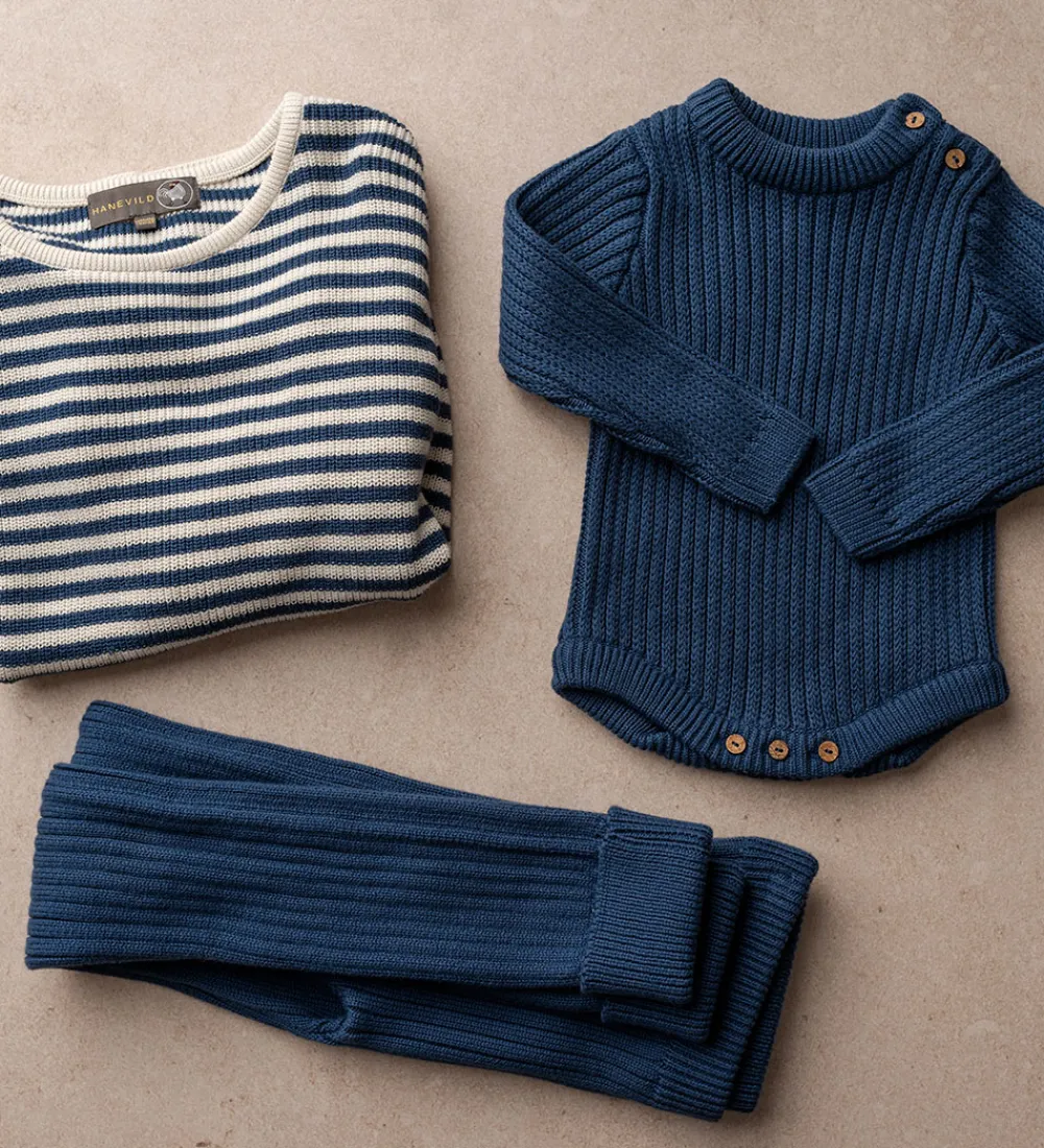 Leggings-Hanevild Leggins - Strik - Lynge - Ensign Blue