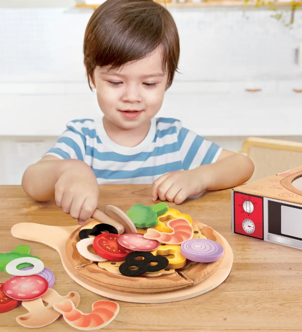 Hape Legekøkken Og Legemøbel*Legemad - 29 dele - Pizza