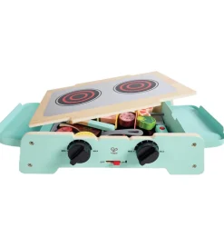 Legemad|Legekøkken Og Legemøbel-Hape Legemad m. Lyd/Lys - Træ - Sizzling Griddle & Grill BBQ