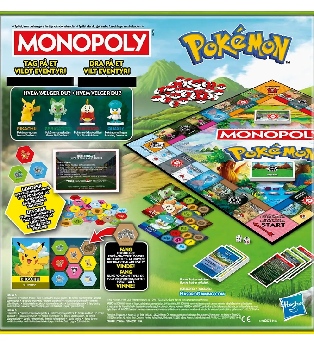 Hasbro Spil*Brætspil - Monopoly Pokémon