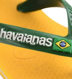 Klipklappere-Havaianas Klipklapper - Baby Brasil Logo II - Pop Yellow/Amazon