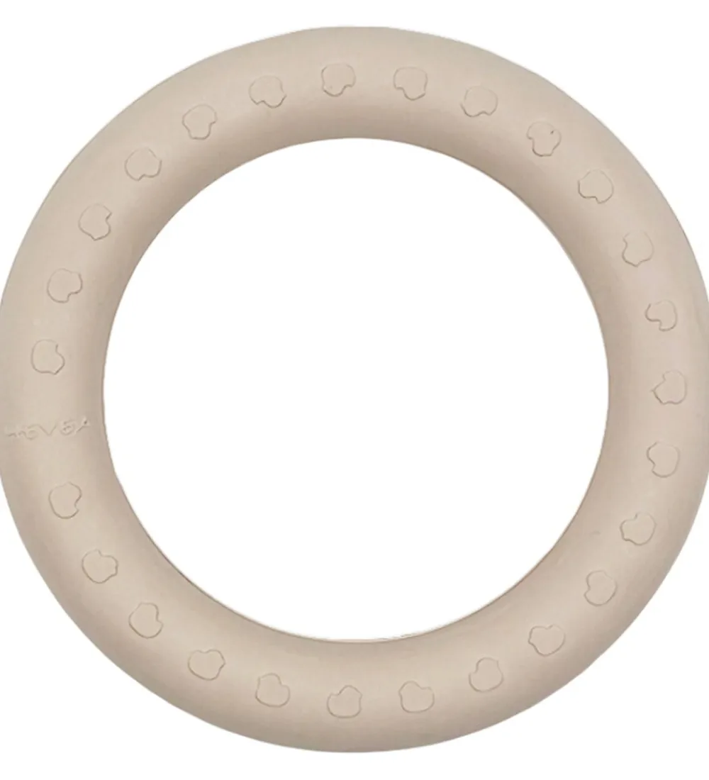 Hevea Bideringe|Babylegetøj*Bideringe - 2-pak - Sand & Tan Beige