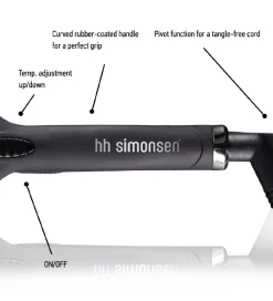 HH Simonsen Hårstyling*Midi Waver - Sort