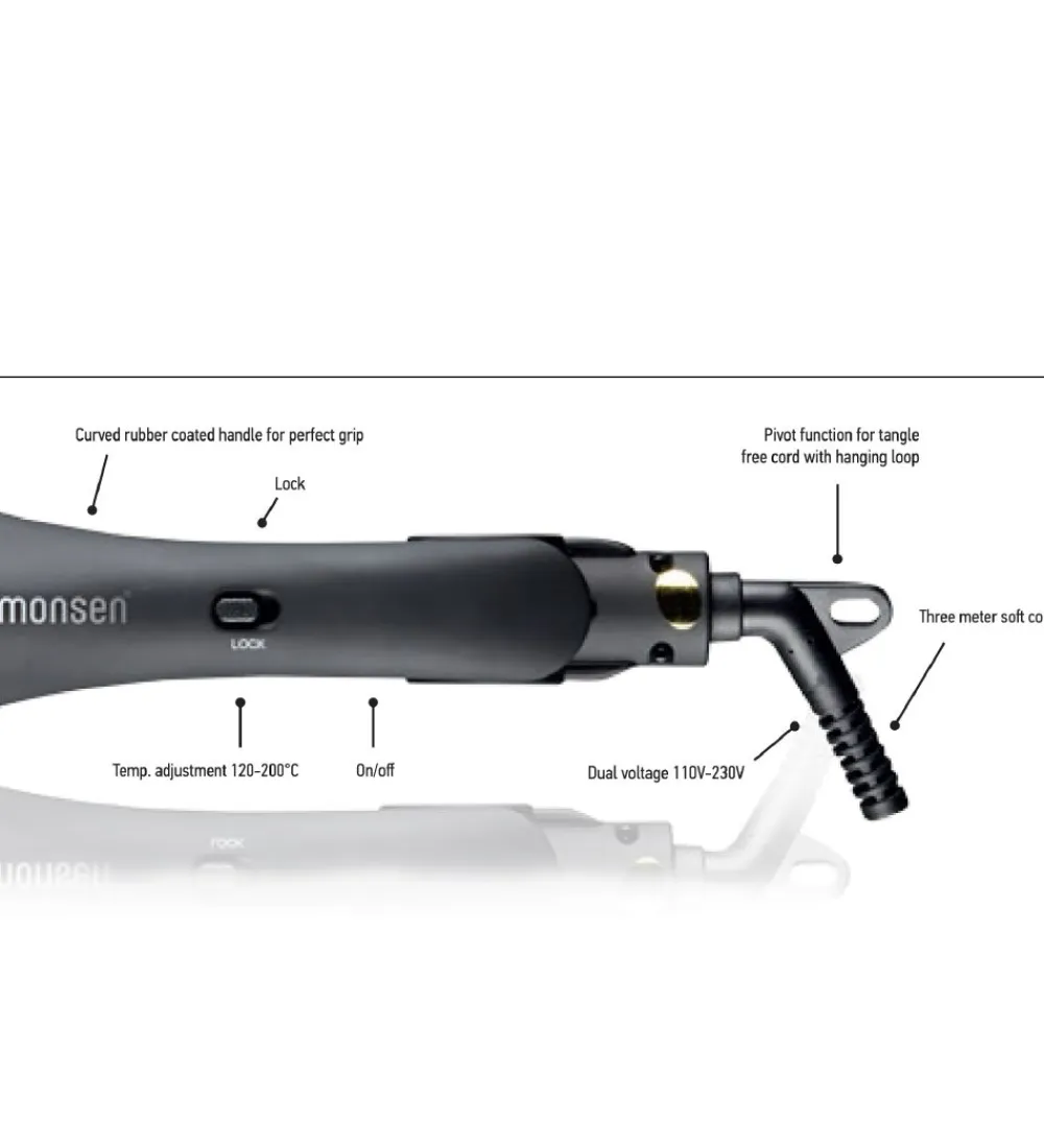 HH Simonsen Krøllejern|Hårstyling*Rod VS5 Deep Waver Krøllejern - Sort