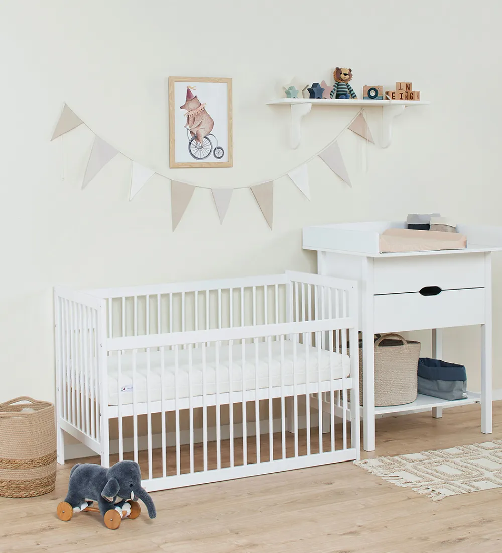 Møbler|Senge-Hoppekids Babyseng - Ida-Marie - 60x120 - Hvid