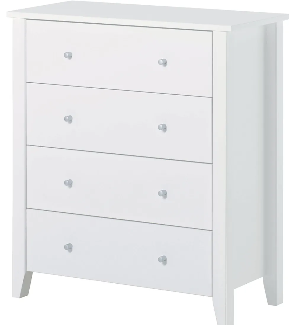 Hoppekids Kommoder*Kommode m. 4 Skuffer - Christian - 94,5x84x40 cm - Hvi