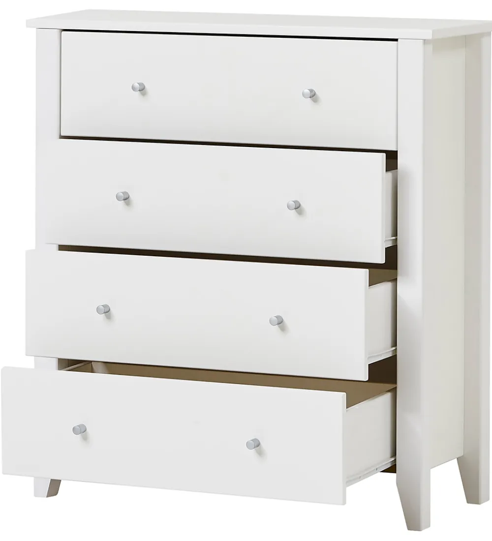 Hoppekids Kommoder*Kommode m. 4 Skuffer - Christian - 94,5x84x40 cm - Hvi