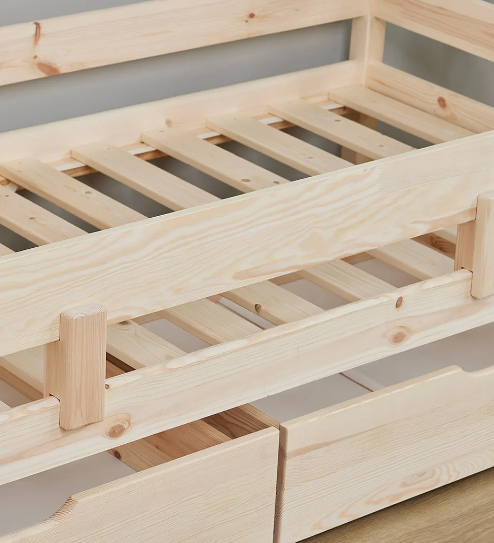 Senge|Sengeheste-Hoppekids Sengehest - ECO Comfort - 100x22,5 cm - Natural Wood