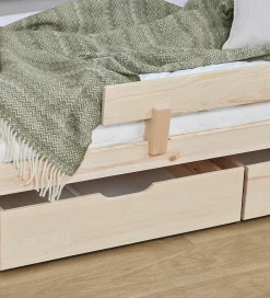 Skuffer|Senge-Hoppekids Skuffer m. Hjul - 2 stk. - 70x160 cm - Natur