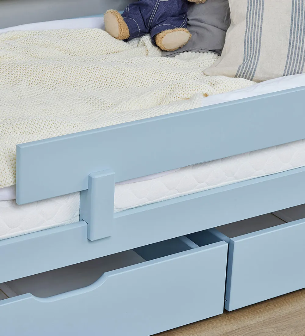 Hoppekids Skuffer*Skuffer m. Hjul - 2 stk. - 70x160 cm - Dream Blue