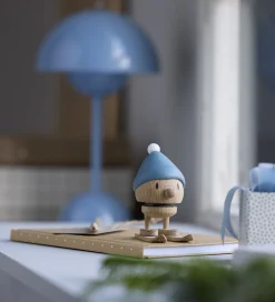 Hoptimist Pyntefigurer|Dekoration*Skiing Bumble - Small - Sky
