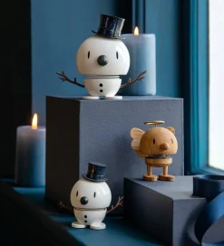 Hoptimist Julepynt*Snowman - Medium - 10,8 cm - White/Blue