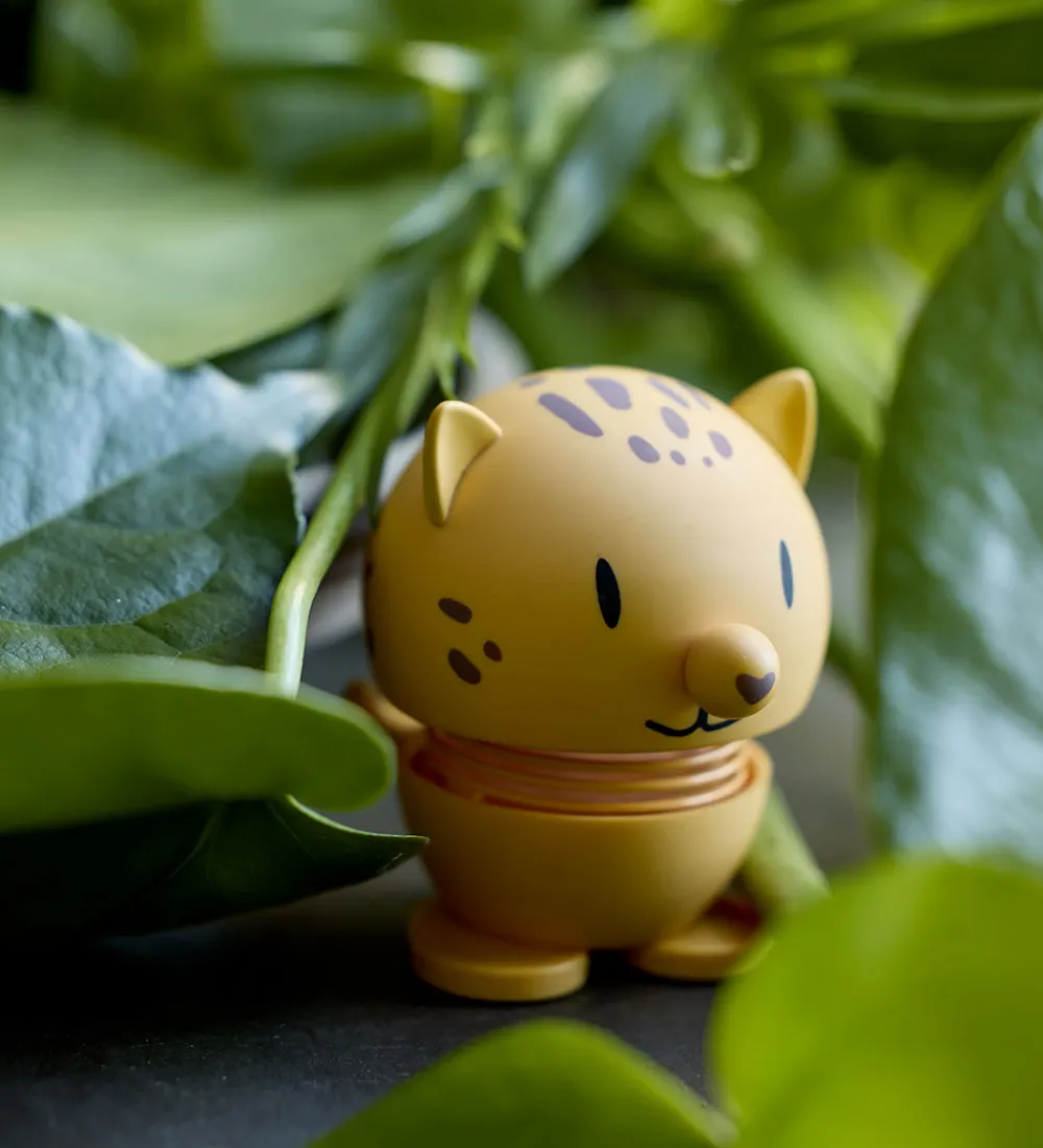 Hoptimist Pyntefigurer|Dekoration*Soft Leopard - 7,6 cm - Gul