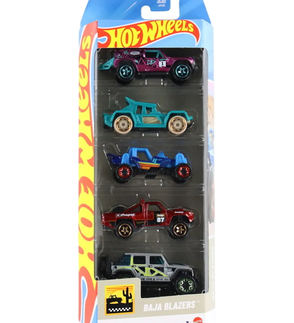 Biler, Tog Og Køretøjer-Hot Wheels Biler - 5-pak - Baja Blazers