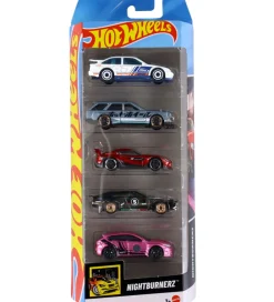 Hot Wheels Biler, Tog Og Køretøjer*Biler - 5-pak - NightBurnerz