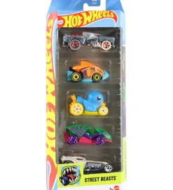Biler, Tog Og Køretøjer-Hot Wheels Biler - 5-pak - Street Beasts