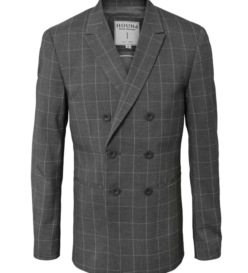 Hound Jakkesæt Og Blazers*Blazer - Gråmeleret m. Tern