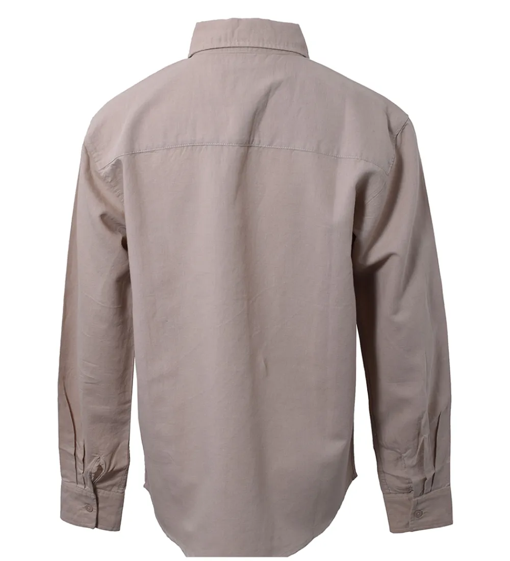 Hound Konfirmationstøj*Skjorte - Linen Blend - Sand