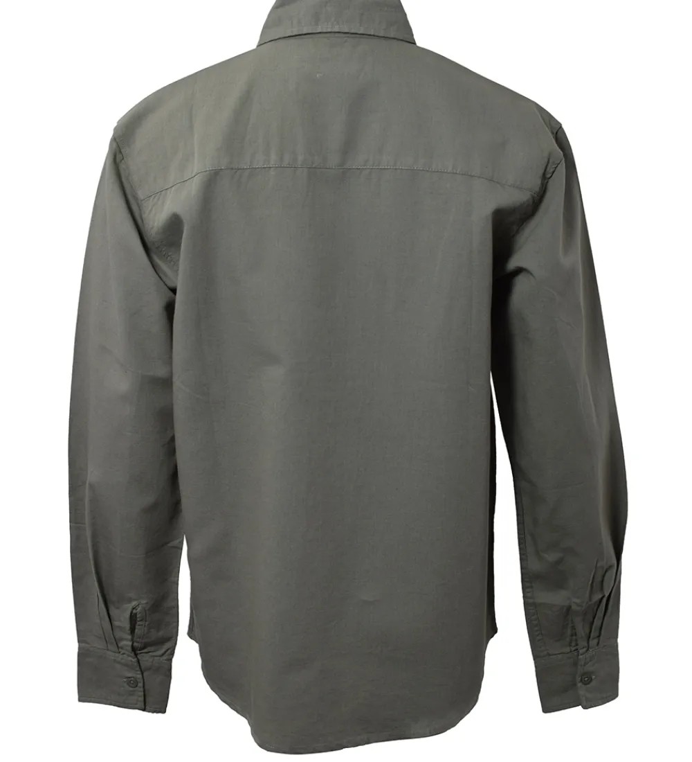 Hound Konfirmationstøj*Skjorte - Linen Blend - Army