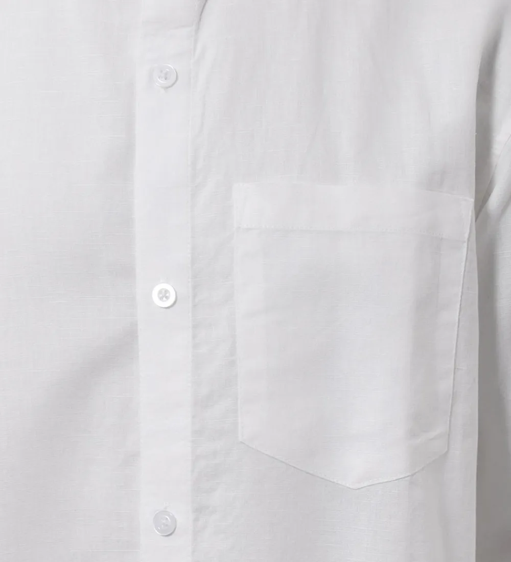 Hound Konfirmationstøj*Skjorte - Linen Blend - Hvid