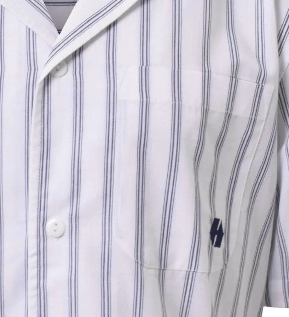 Konfirmationstøj-Hound Skjorte - Striped - Hvid/Navy