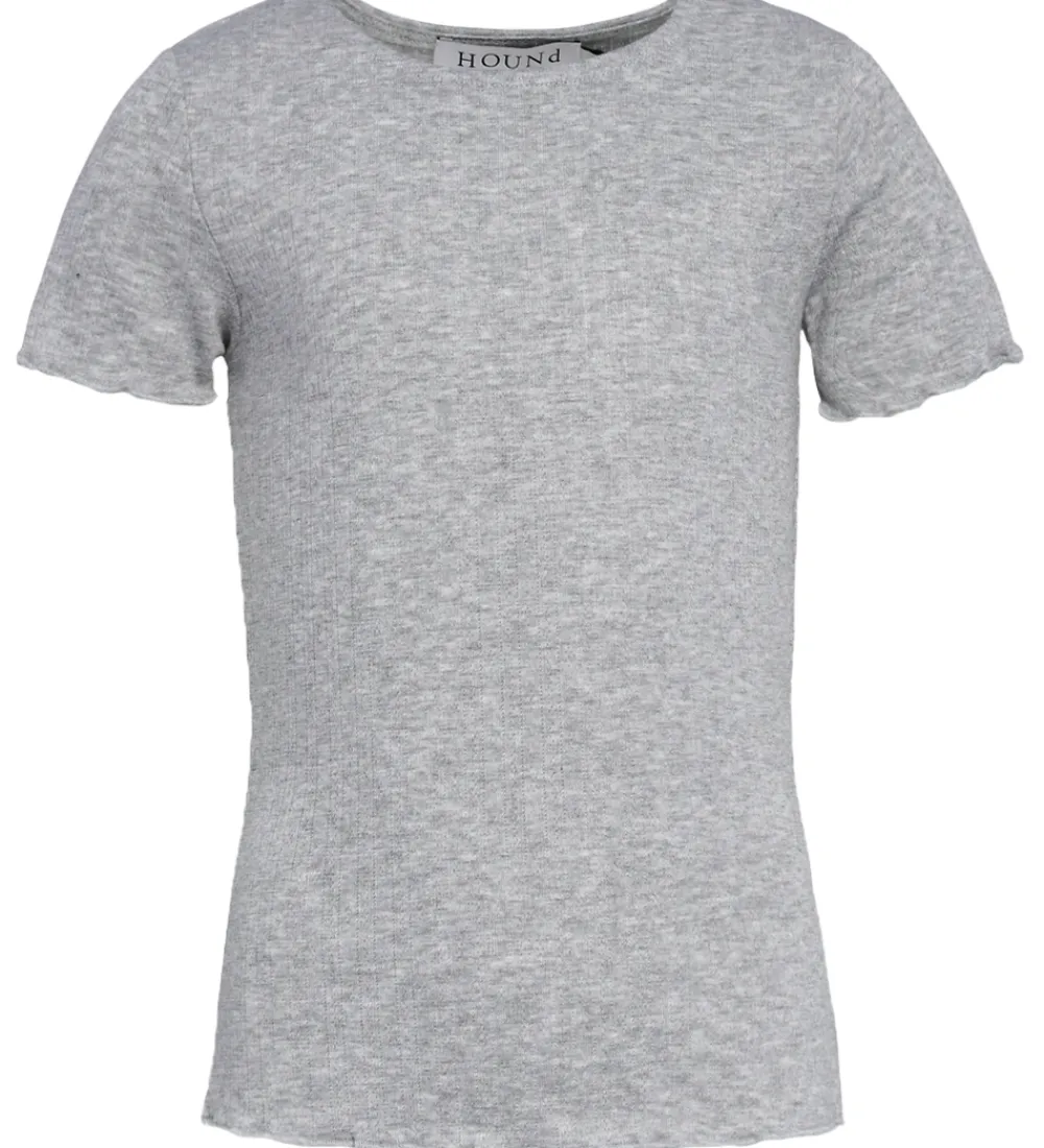 Hound T-Shirts*T-shirt - Rib - HdEmily - Grey melangé