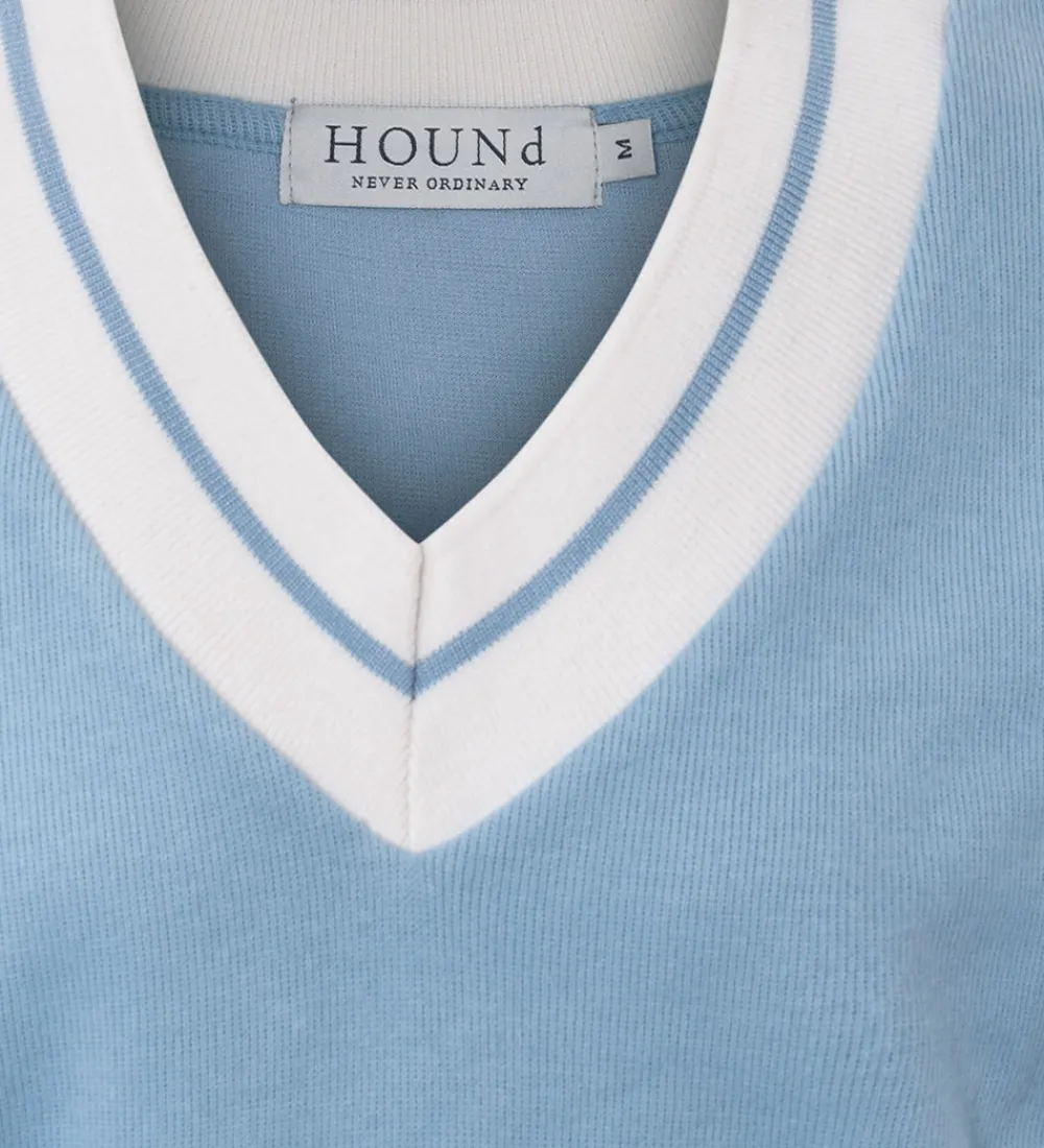 Veste-Hound Vest - Tennis Vest - Strik - Light Blue