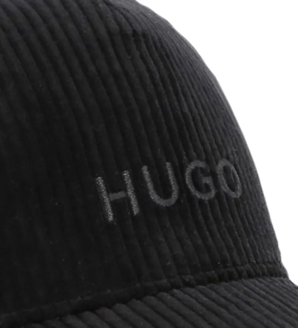 Kasketter-HUGO Kasket - Fløjl - Sort