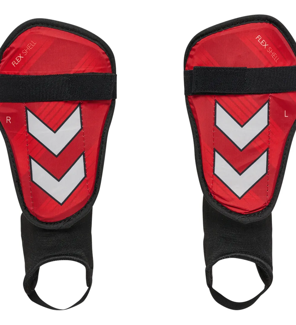 Hummel Teamsport Benskinner*Hummel Benskinner - HmlShin Guards Flex Shell - Pompeian Red