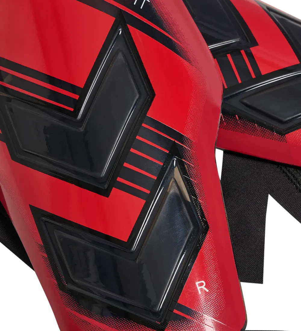 Benskinner-Hummel Teamsport Hummel Benskinner - HmlShin Guards Hyper Fit - Rød/Sort