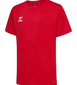 T-Shirts Og Toppe-Hummel Teamsport Hummel T-shirt - HmlEssential Jersey - True Red