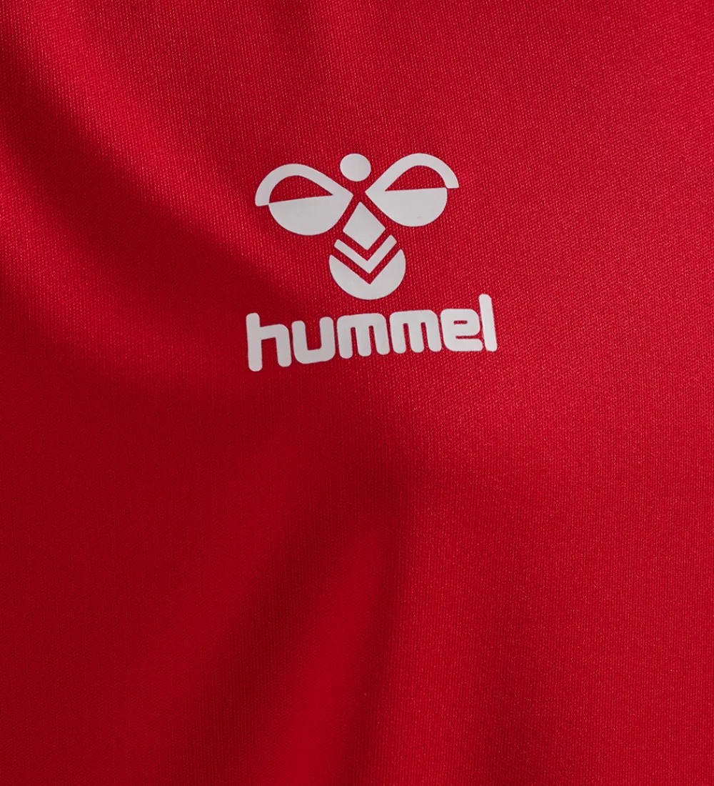 T-Shirts Og Toppe-Hummel Teamsport Hummel T-shirt - HmlEssential Jersey - True Red