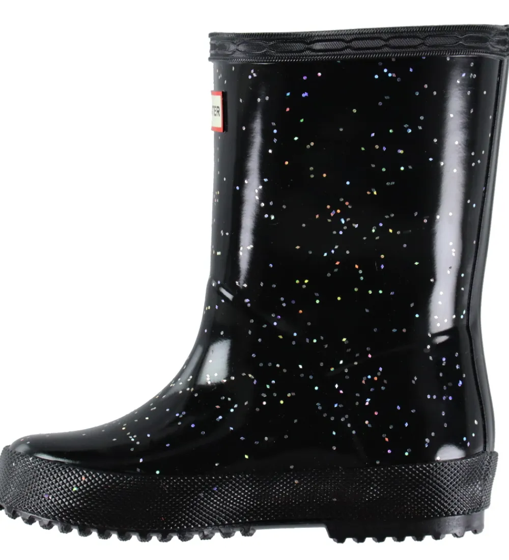 Hunter Gummistøvler*Gummistøvler - Kids First Giant Glitter - Sort
