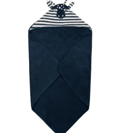 Babyhåndklæde- Og Poncho|Håndklæder-Hust and Claire Babyhåndklæde - 85x85 cm - Filani - Blue Moon