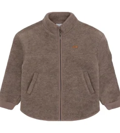 Hust and Claire Fleece*Fleecejakke - Emi - Uld - Deer Melange