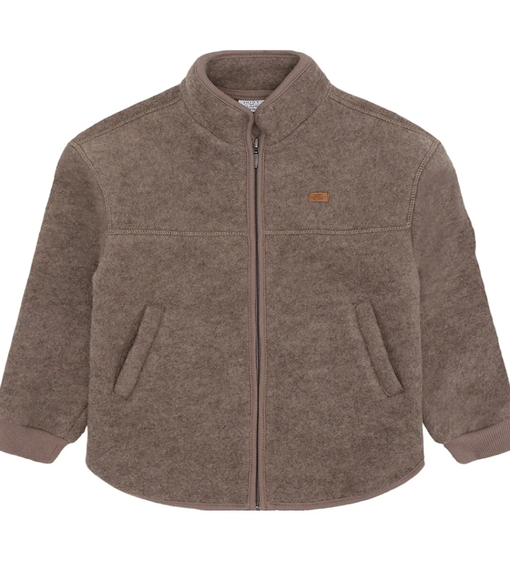 Hust and Claire Fleece*Fleecejakke - Emi - Uld - Deer Melange